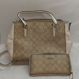 Coach purse and wallet set